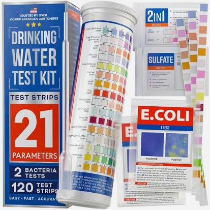 Varify Complete 17-in-1 Drinking Water Test Kit (100 Strips + Bacteria Test)